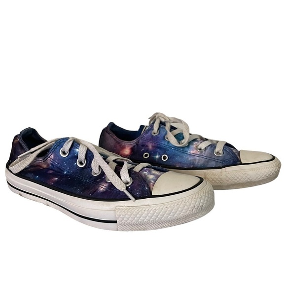 CONVERSE Chuck Taylor All-star Low Top Galaxy Satin Space Sneakers Size 6 - Picture 4 of 9